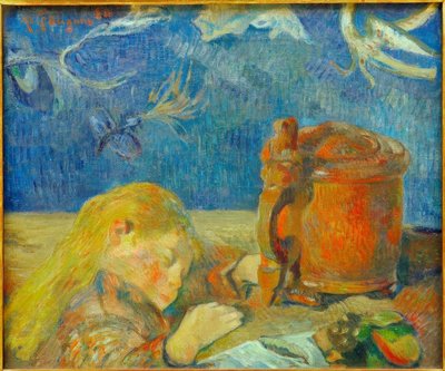 Retrato de Clovis Gauguin (El niño dormido) de Paul Gauguin