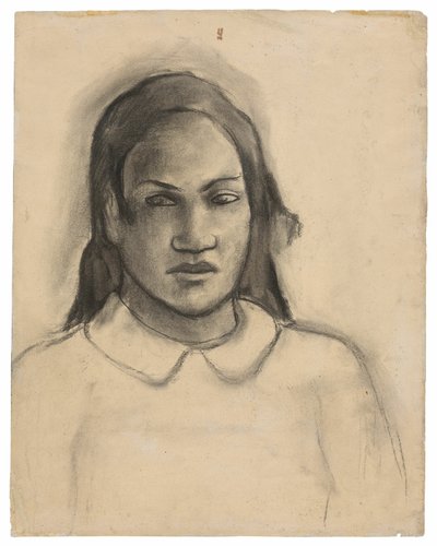 Retrato de Tehamana de Paul Gauguin