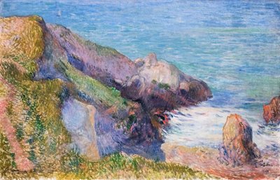 Rocas en la costa bretona de Paul Gauguin