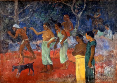 Escena de la vida tahitiana, 1896 de Paul Gauguin