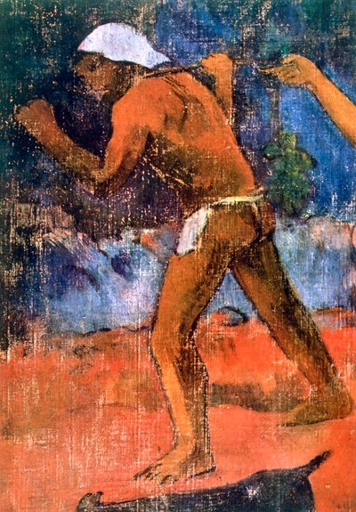 Escena de la vida tahitiana (detalle), 1896 de Paul Gauguin