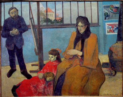 El taller de Schuffenecker o la familia Schuffenecker de Paul Gauguin