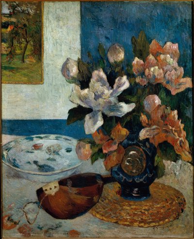 Naturaleza muerta con mandolina de Paul Gauguin
