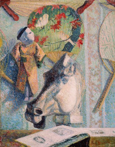 Naturaleza muerta con cabeza de caballo de Paul Gauguin