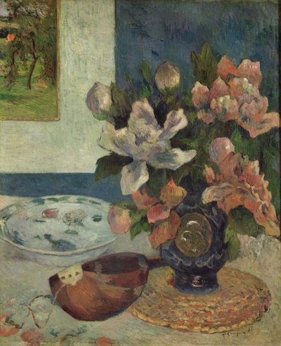 Naturaleza muerta con una mandolina de Paul Gauguin
