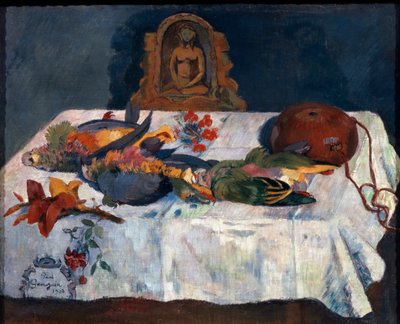 Naturaleza muerta con loros de Paul Gauguin
