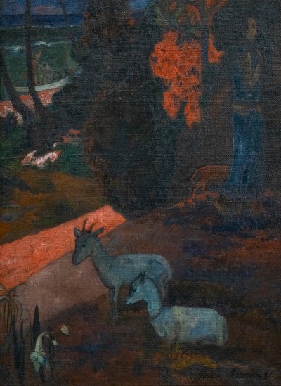 TARARI MARURU (paisaje con dos cabras) de Paul Gauguin