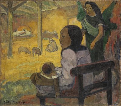 Tahitiano: Bé bé (Pēpe) Be Be (La Natividad) de Paul Gauguin