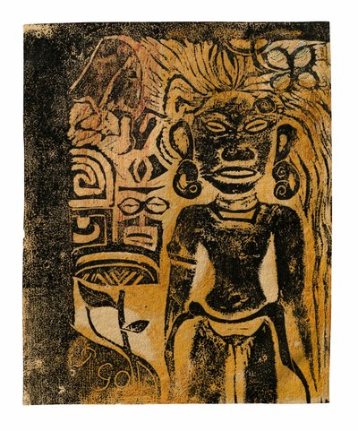 Ídolo tahitiano: la diosa Hina de Paul Gauguin