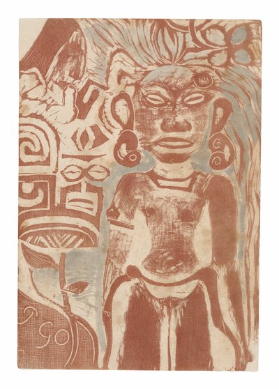 La diosa Hina, ídolo de Tahití de Paul Gauguin