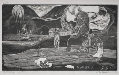 Serie Tahitiana: Adoración. de Paul Gauguin