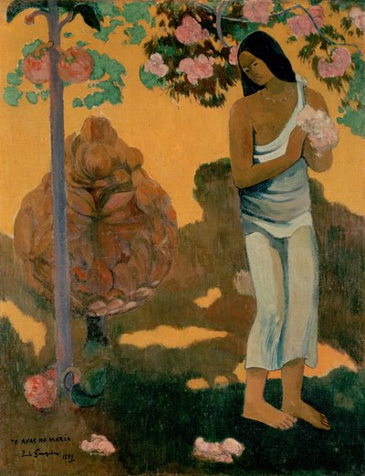 Tahitiano:  Te avae no Maria El mes de María de Paul Gauguin