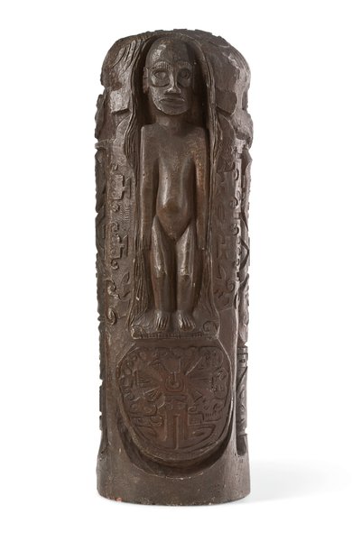 Tótem tahitiano a Cristo en la Cruz, después de 1894 de Paul Gauguin