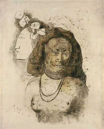 Mujer tahitiana con espíritu maligno L