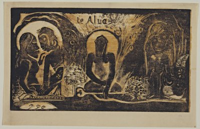 Te Atua Los Dioses De la Serie Noa Noa, 1893-1894 de Paul Gauguin