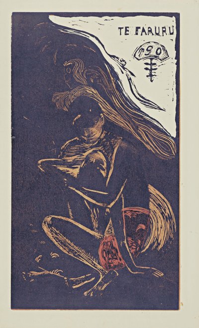 Te Faruru Aquí hacemos el amor, de la serie Noa Noa, 1893-1894 de Paul Gauguin