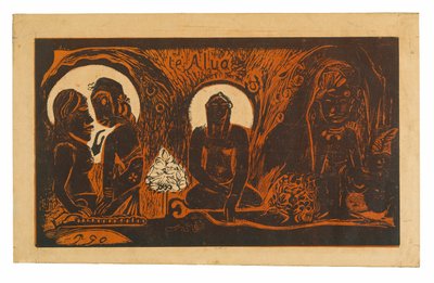 Te atua (El Dios), de la suite Noa Noa de Paul Gauguin
