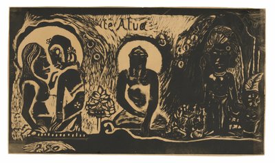 Te atua (El Dios), de la Suite Noa Noa de Paul Gauguin