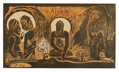 Te atua (El Dios), de la suite Noa Noa de Paul Gauguin