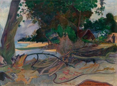 Te burao (El árbol de hibisco) de Paul Gauguin