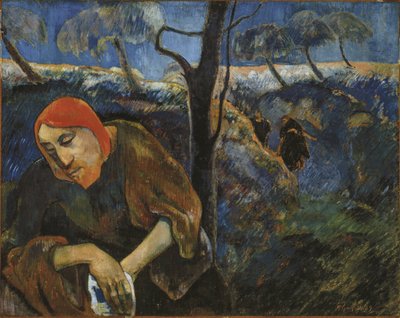 La Agonía en el Jardín Cristo en el Jardín de Getsemaní, 1889 de Paul Gauguin
