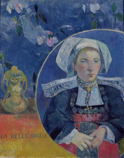 El hermoso ángel (Madame Angele Satre, la posadera en Pont-Aven) de Paul Gauguin