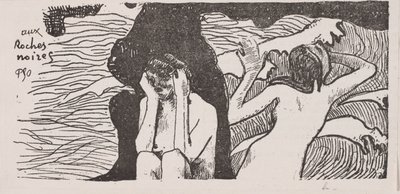 Las Rocas Negras de Paul Gauguin