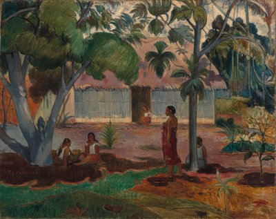 The Large Tree de Paul Gauguin