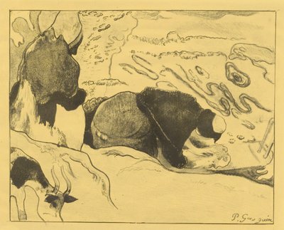 Las lavanderas de Paul Gauguin