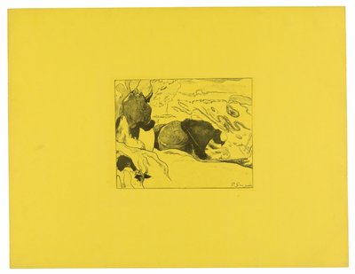 Las Lavanderas, de la Suite Volpini de Paul Gauguin