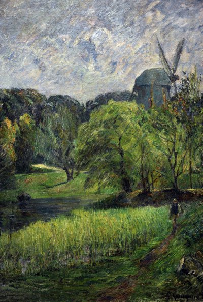 El Molino de la Reina, Parque Østervold, 1885 de Paul Gauguin