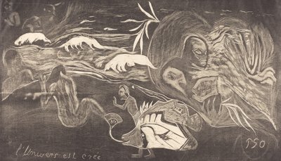 El universo es creado de Paul Gauguin