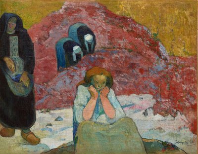 La Cosecha de Vino, Miseria Humana, 1888 de Paul Gauguin