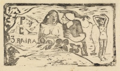 Página de título para Le Sourire, in or after 1895 de Paul Gauguin