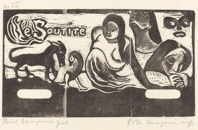 Página de título para Le Sourire (Titre du Sourire) de Paul Gauguin