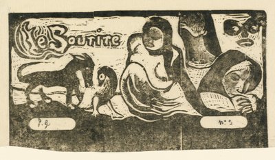 Página de Título para Le Sourire Titre du Sourire, en o después de 1895 de Paul Gauguin
