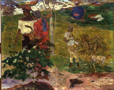 Conversación tópica, 1887 de Paul Gauguin