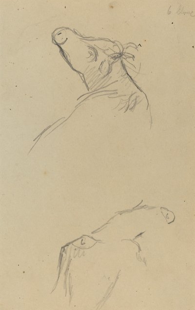 Dos cabezas de vaca de Paul Gauguin