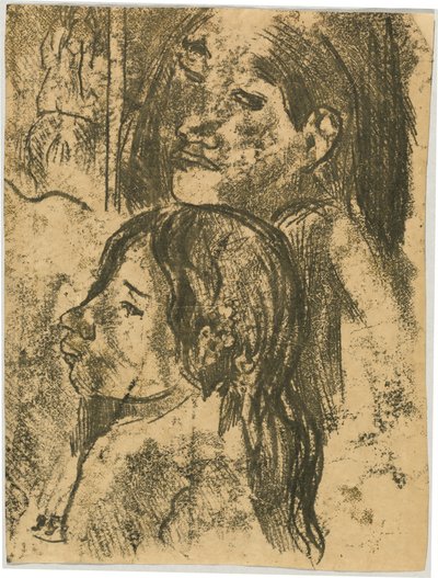 Dos marquesanos [recto] de Paul Gauguin