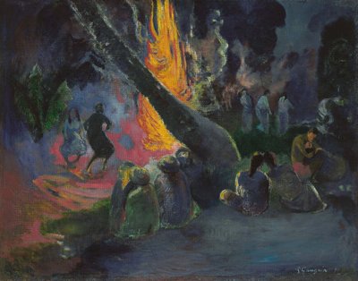 Upa upa, la danza del fuego de Paul Gauguin