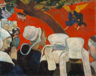 Visión después del sermón Jacob luchando con el ángel de Paul Gauguin