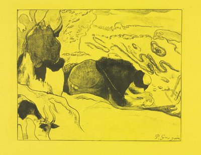 Suite Volpini: Lavanderas Les Laveuses, 1889 de Paul Gauguin