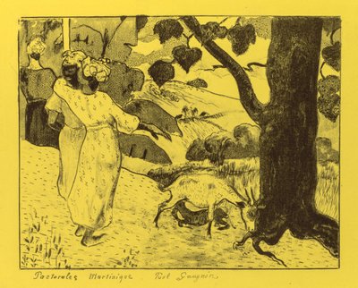 Suite Volpini: Pastoral de Martinica (Pastorales Martinique) de Paul Gauguin