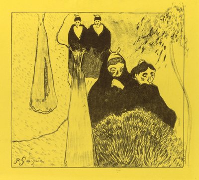 Suite Volpini: Las ancianas de Arles (Les Vieilles Filles [Arles]) de Paul Gauguin