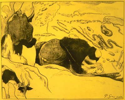 Lavanderas, de la Suite Volpini: Dessins lithographiques, 1889 de Paul Gauguin