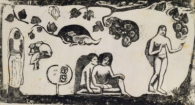 Mujeres, Animales y Follaje de Paul Gauguin