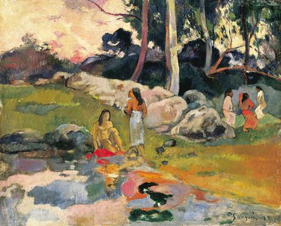 Mujeres junto al río de Paul Gauguin
