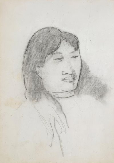 Estudio de joven tahitiana de Paul Gauguin