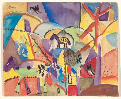 Composición con Caballos de Paul Gaulois