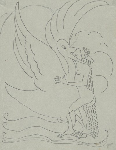 Leda y el cisne de Paul Gaulois